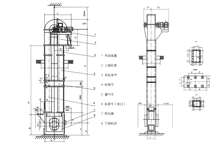 TDG/THG高效斗式提升機